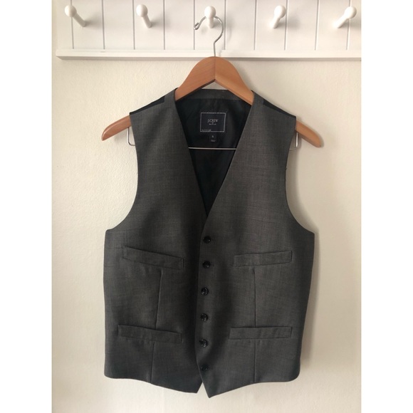 J. Crew Other - J.Crew Men’s Gray Suit Vest Size Small